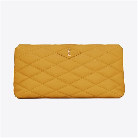 ysl yellow handbag|ysl white clutch.